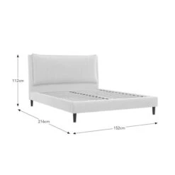Skylar Boucle Pillowback Bed Frame -Dunelm 30864352 alt09