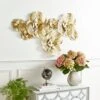 Luxe Floral Gold Metal Wall Art -Dunelm 30866259