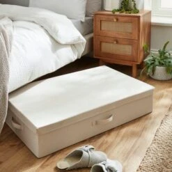 Fabric Underbed Storage Box 37 Fabric Underbed Storage Box -Dunelm 30866927