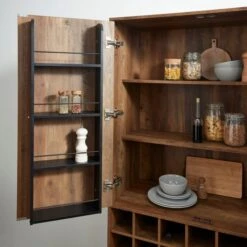 Fulton Kitchen Larder Unit, Pine Effect 14 Fulton Kitchen Larder Unit, Pine Effect -Dunelm 30867472 alt02
