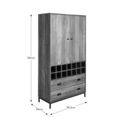Fulton Kitchen Larder Unit, Pine Effect 21 Fulton Kitchen Larder Unit, Pine Effect -Dunelm 30867472 alt09