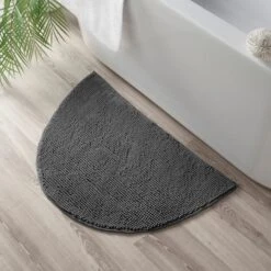 Mini Bobble Semi Circle Bath Mat 35 Mini Bobble Semi Circle Bath Mat -Dunelm 30867968