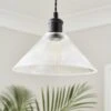 Ezra Conical Glass Easy Fit Pendant Shade -Dunelm 30868855