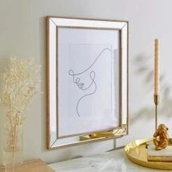 Mirror And Wood Effect Photo Frame -Dunelm 30868975