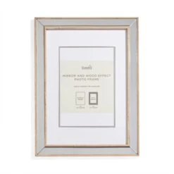 Mirror And Wood Effect Photo Frame -Dunelm 30868975 alt02