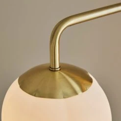 Frosted Tulip 3 Light Ribbed Glass Adjustable Floor Lamp -Dunelm 30869080 alt02