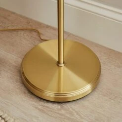 Frosted Tulip 3 Light Ribbed Glass Adjustable Floor Lamp -Dunelm 30869080 alt03