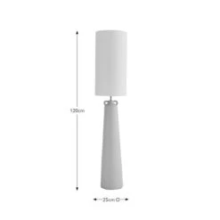 Burford Concrete Midi Floor Lamp -Dunelm 30869190 alt08