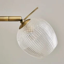 Cassia Pressed Glass Mother And Child Adjustable Floor Lamp -Dunelm 30869563 alt03