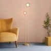 Eliza 2 Light Glass Floor Lamp -Dunelm 30869734
