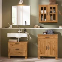 Harlow Wall Cabinet, Oak Effect -Dunelm 30869867 alt02