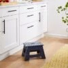 Small Navy Step Stool -Dunelm 30869969