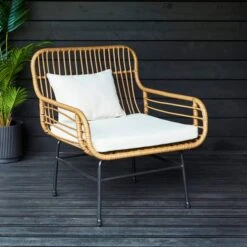 Rattan Rope Bistro Set 16 Rattan Rope Bistro Set -Dunelm 30870017 alt06