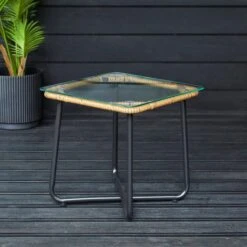 Rattan Rope Bistro Set 17 Rattan Rope Bistro Set -Dunelm 30870017 alt07