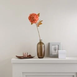 Artificial Dried Pink Peony Stem