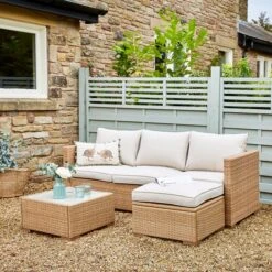 Rattan Sofa Lounger Set 22 Rattan Sofa Lounger Set -Dunelm 30870149