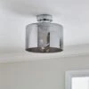 Erin Flush Ceiling Light -Dunelm 30870151