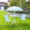 Childrens Blue Striped Patio Set 1 Childrens Blue Striped Patio Set -Dunelm 30870393