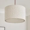 Hazelle Boucle Drum Lamp Shade 1 Hazelle Boucle Drum Lamp Shade -Dunelm 30870660
