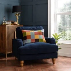 Clara Patchwork Velvet Rectangle Cushion