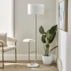 Carrara Marble Base Floor Lamp With Table -Dunelm 30871997