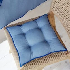 Contrast Stitch Seat Pad 12 Contrast Stitch Seat Pad -Dunelm 30872301 alt01