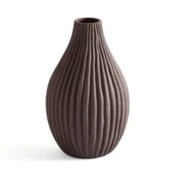 Ribbed Stone Bottle Vase -Dunelm 30873676 alt02