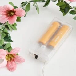 Green Leaf & Flower 20 LED String Lights 8 Green Leaf & Flower 20 LED String Lights -Dunelm 30873998 alt03