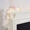 Artificial White Eucalyptus 15 LED Lit Garland 2 Artificial White Eucalyptus 15 LED Lit Garland -Dunelm 30874000
