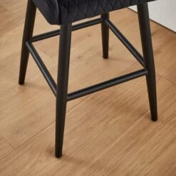 Montreal Counter Height Bar Stool, Velvet -Dunelm 30876142 alt03