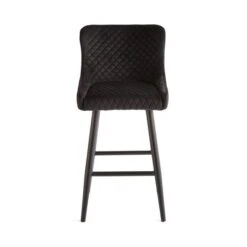 Montreal Counter Height Bar Stool, Velvet -Dunelm 30876142 alt04