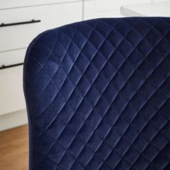 Montreal Counter Height Bar Stool, Velvet -Dunelm 30876144 alt02