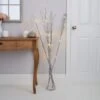 Artificial White Rose 20 LED Twig Tree -Dunelm 30876326