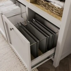 Olney Compact Storage Cabinet, Stone -Dunelm 30876345 alt02