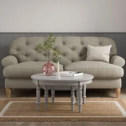 Ariella Coffee Nest Of Tables, Warm Stone -Dunelm 30876514 alt02