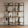 Ramson Tall And Wide Shelving Unit, Oak And Black -Dunelm 30878042