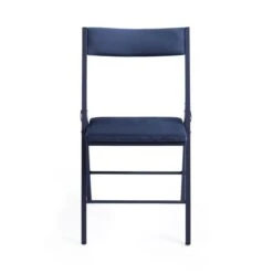 Emily Folding Dining Chair, Velvet -Dunelm 30884040 alt03