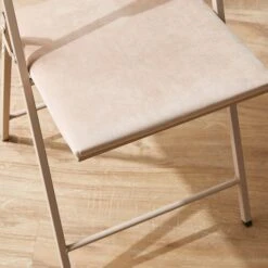 Emily Folding Dining Chair, Velvet -Dunelm 30884041 alt02