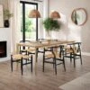 Hudson 6-8 Seater Rectangular Extendable Dining Table, Oak -Dunelm 30888475