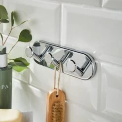 Lincoln Set Of 3 Hooks -Dunelm 30890769