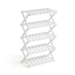 5 Tier Bamboo Shoe Rack -Dunelm 30891256 alt02