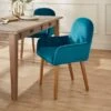 Agnes Carver Dining Chair, Velvet 2 Agnes Carver Dining Chair, Velvet -Dunelm 30891288