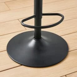 Donte Adjustable Height Swivel Bar Stool, Faux Leather -Dunelm 30891306 alt03