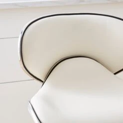 Donte Adjustable Height Swivel Bar Stool, Faux Leather -Dunelm 30891308 alt02