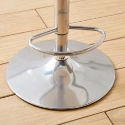 Donte Adjustable Height Swivel Bar Stool, Faux Leather -Dunelm 30891308 alt03