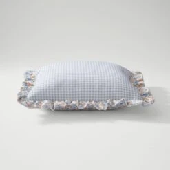 Elsie Gingham Square Cushion 19 Elsie Gingham Square Cushion -Dunelm 30893267 alt03