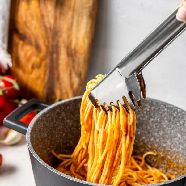 World Foods Stainless Steel Pasta Tongs 5 World Foods Stainless Steel Pasta Tongs - Image 3