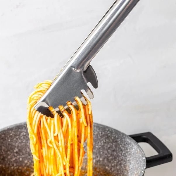 World Foods Stainless Steel Pasta Tongs 8 World Foods Stainless Steel Pasta Tongs - Image 6
