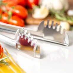 World Foods Stainless Steel Pasta Tongs 15 World Foods Stainless Steel Pasta Tongs -Dunelm 30893502 alt06