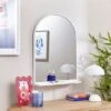 Arched Wall Mirror With Shelf -Dunelm 30893761